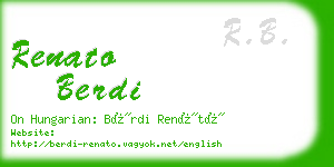 renato berdi business card